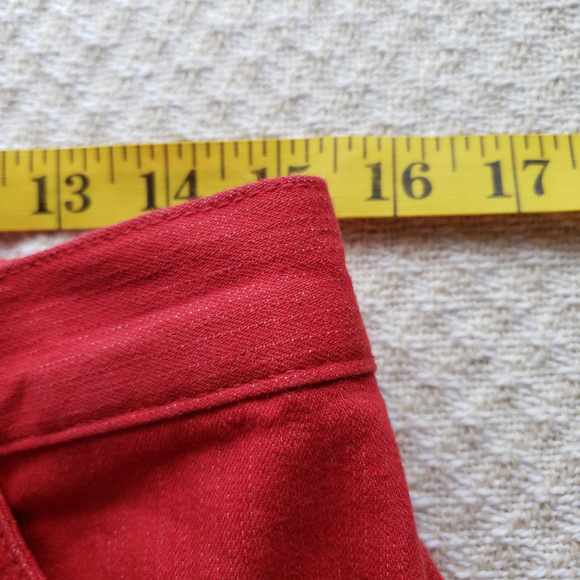 Reduced Ruby Rd 10 Red Skinny Jeans Zip Ankle - Picture 8 of 8